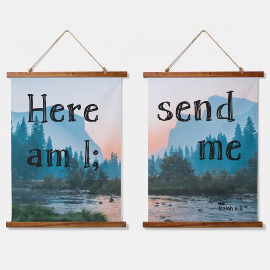 Hier ben ik - Tapestry Duo Hangend Wandkleed (Dubbel)