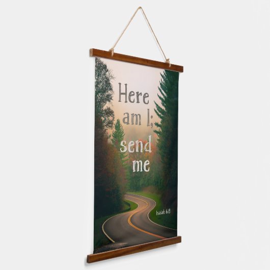 Hier ben ik - Tapestry Hangend Wandkleed (Gebogen)