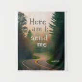 Hier ben ik - Tapestry Wandkleed (Voorkant)