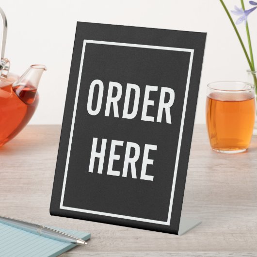 HIER BESTELLEN RECLAMEBORD MET VOETSTUK (Insitu)