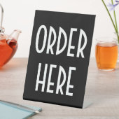 HIER BESTELLEN RECLAMEBORD MET VOETSTUK (Insitu)