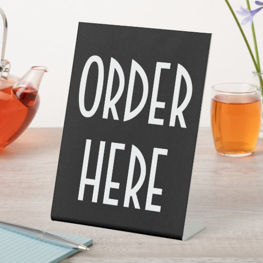 HIER BESTELLEN RECLAMEBORD MET VOETSTUK (Insitu)