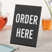 HIER BESTELLEN RECLAMEBORD MET VOETSTUK (Insitu)