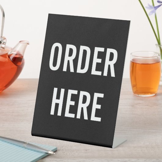 HIER BESTELLEN RECLAMEBORD MET VOETSTUK (Insitu)