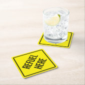 Hier bijtanken papieren Onderzetter (Insitu)