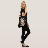 Hier Buiten Lijkend Als Een Snack Peperkoek Kerstm Tote Bag (Op model)