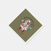 Hier Buiten Lijkend Op Een Kerstboom Cake Snack  Servet (Hoek)