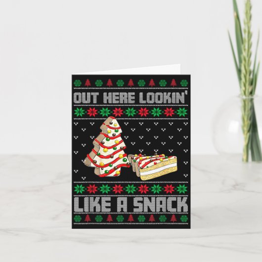 Hier Buiten Lijkend Op Een Snack Debbie Cakes Kers Kaart (Voorkant)