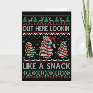 Hier Buiten Lijkend Op Een Snack Kerst Cakes Debb Kaart