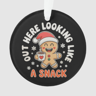 Hier Buiten Lijkend Op Een Snack Peperkoek Koffie Ornament