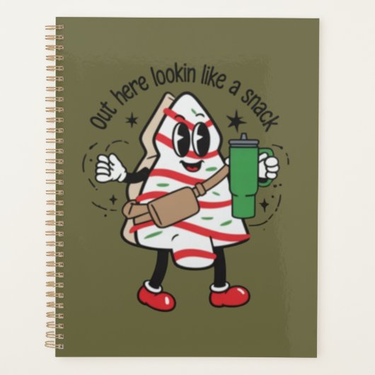 Hier buiten ziet het eruit als een snack kerstboom planner (Voorkant)