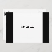 Hier, daar, en overal Vrijgezellenfeest Kaart (Voorkant / Achterkant)