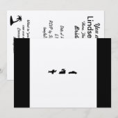 Hier, daar, en overal Vrijgezellenfeest Kaart (Voorkant / Achterkant)