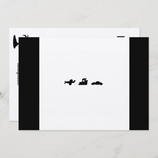 Hier, daar, en overal Vrijgezellenfeest Kaart (Voorkant / Achterkant)