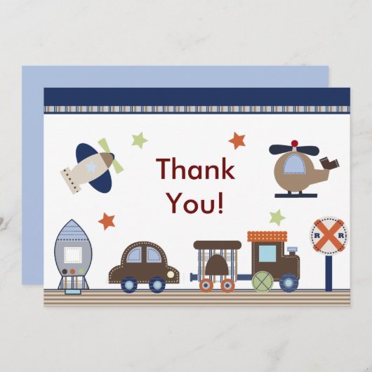 Hier, daar, iedereen bedankt je kaart (Voorkant / Achterkant)