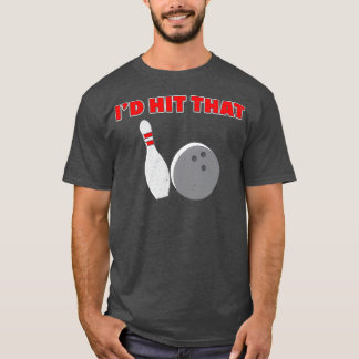 Hier de Hilarious Bee Bowling T T-shirt