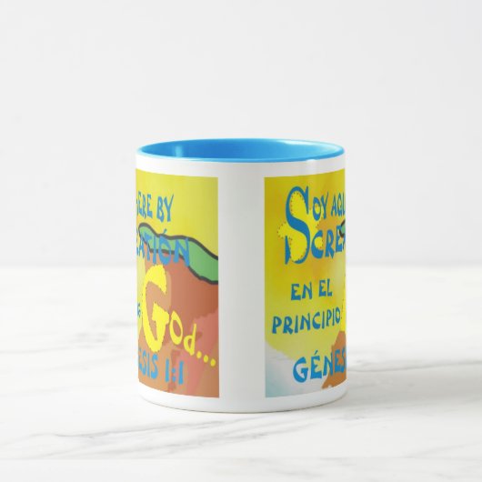 Hier door Creatie (EngESP) Koffie Mok (Midden)