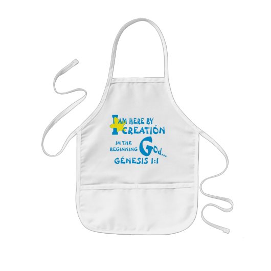 Hier door creatie Schort© Eng Kinderen Schort (Voorkant)