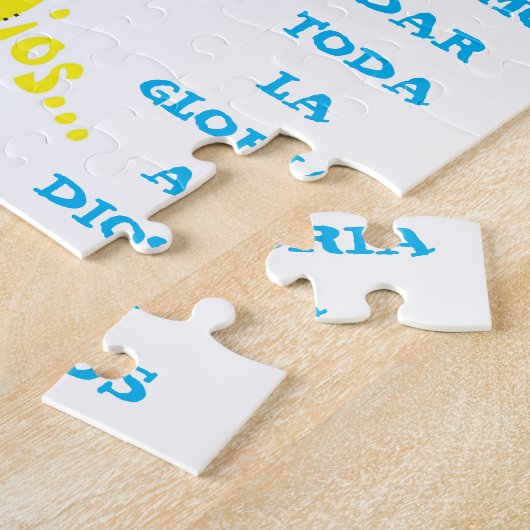 Hier door Creation© - Esp & Eng Jigzaag Puzzle Legpuzzel (Zijkant)