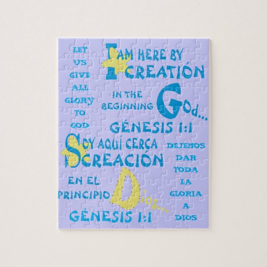 Hier door maken© - Esp & Eng Legpuzzel (Verticaal)