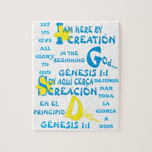 Hier door maken© - Esp & Eng Legpuzzel (Verticaal)