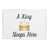 Hier een Koning/Koningin-slaaps (Pair) Kussensloop (Achterkant-Links)