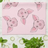 Hier een piggie, daar een piggie, overal een piggi theedoek (Gevouwen)