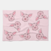 Hier een piggie, daar een piggie, overal een piggi theedoek (Horizontaal)