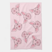 Hier een piggie, daar een piggie, overal een piggi theedoek (Verticaal)