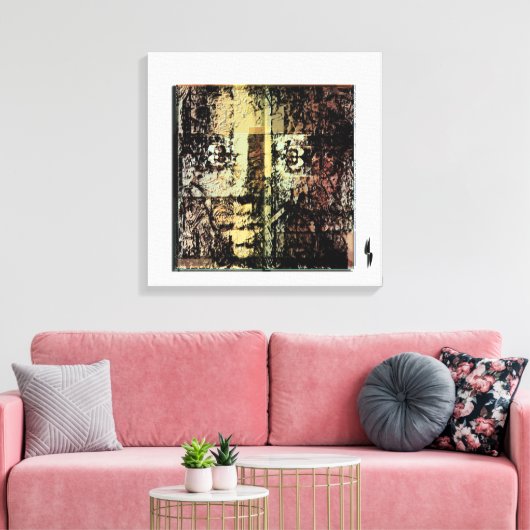 Hier Eerder Geweest Canvas Afdruk (Insitu (Woonkamer))