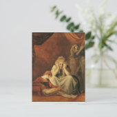 Hier en Sorrow Sit. Briefkaart (Staand voorkant)