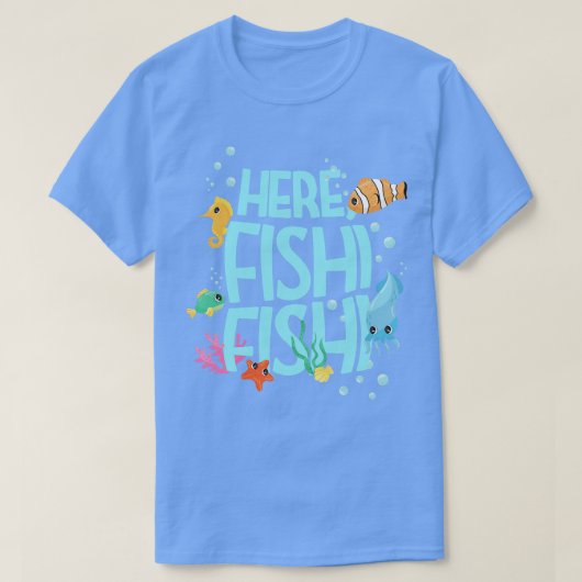 Hier Fishi Fishi T-shirt (Design voorkant)
