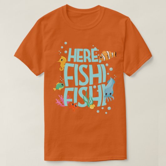 Hier Fishi Fishi T-shirt (Design voorkant)