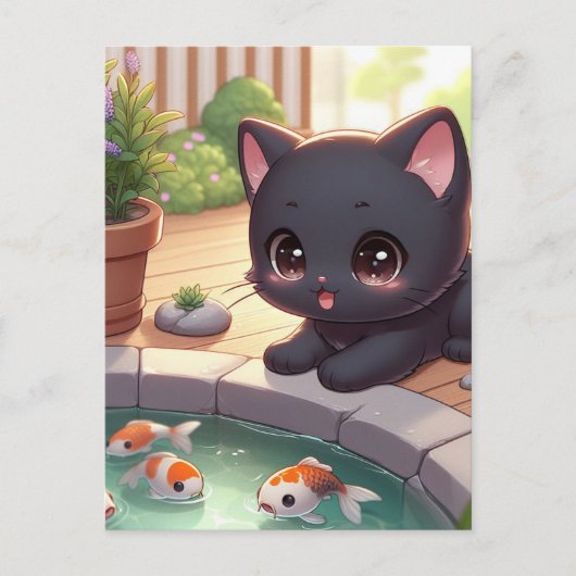 Hier Fishy! Briefkaart (Voorkant)