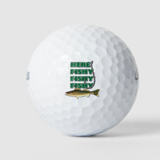 Hier-Fishy-Fishy-2 Golfballen (Voorkant)