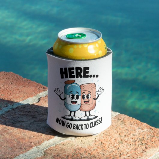 Hier ga je terug naar de klas school verpleegkundi blikjeskoeler (Insitu Zwembad)