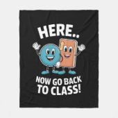 Hier ga je terug naar de klas school verpleegkundi fleece deken (Voorkant)