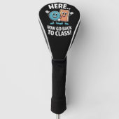 Hier ga je terug naar de klas school verpleegkundi golfheadcover (Voorkant)