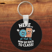 Hier ga je terug naar de klas school verpleegkundi sleutelhanger (Voorkant)