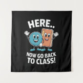 Hier ga je terug naar de klas school verpleegkundi wandkleed (Voorkant)