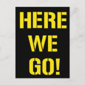 Hier gaan we briefkaart (Voorkant)