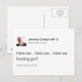 Hier gaan we briefkaart (Voorkant / Achterkant)