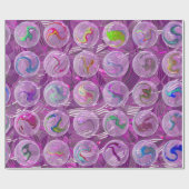 Hier gaan we door de Paarse marmer Cadeaupapier (Vlak)