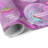 Hier gaan we door de Paarse marmer Cadeaupapier (Rol Hoek)