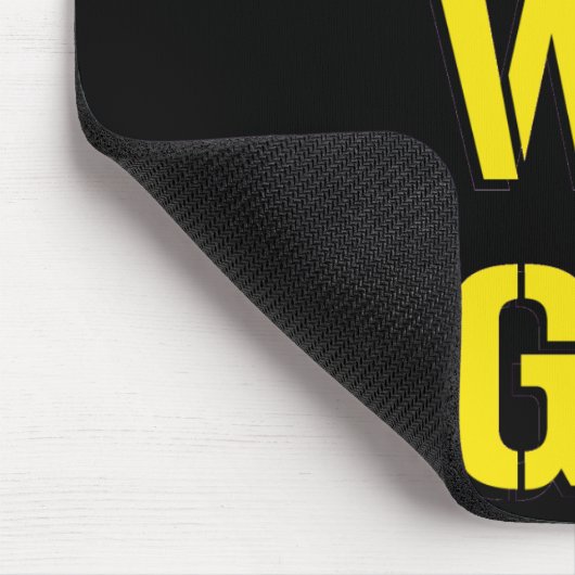 "Hier gaan we" Mousepad Muismat (Hoek)