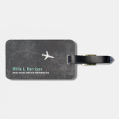 Hier gaan we vliegreizen maken bagagelabel (Achterkant horizontaal)