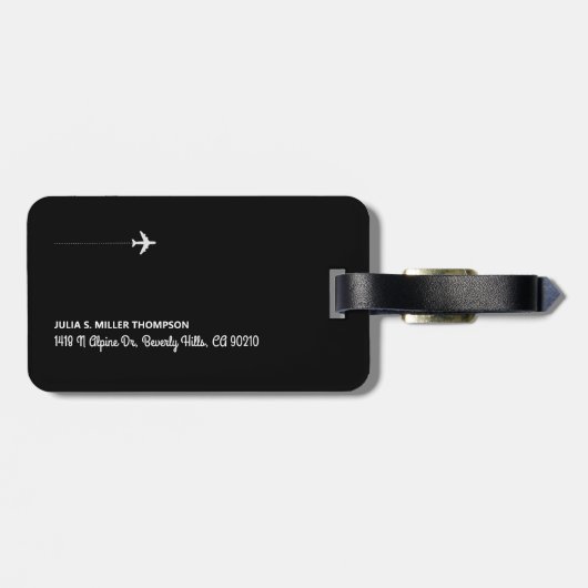 Hier gaan we weer... gouden reizen. bagagelabel (Achterkant horizontaal)