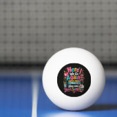 Hier gaan we weer Grappige eerste schooldag Pingpongbal (Net)
