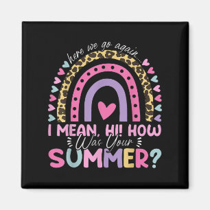 Hier gaan we weer, ik bedoel hoi hoe was je zomer  magneet