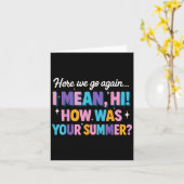 Hier gaan we weer, ik bedoel hoi hoe was je zomerp kaart (Gele Bloem)